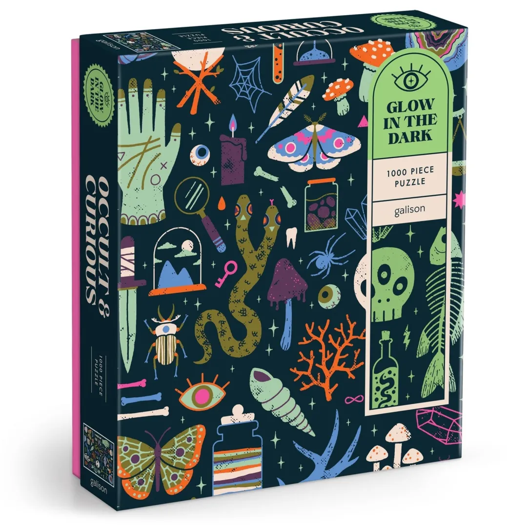 Galison Occult and Curious 1000 Piece Glow in the Dark Puzzle