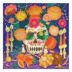 Galison Ofrenda del Día de Muertos 500 Piece Foil Puzzle