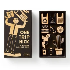 Galison One Trip Nick Wooden Balance Game