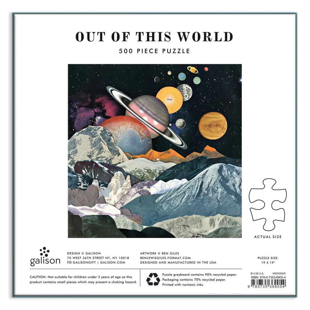 Galison Out of this World 500 Piece Jigsaw Puzzle