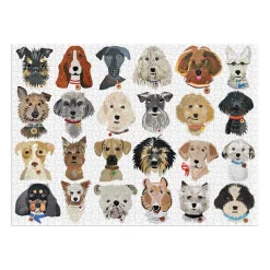 Galison Paper Dogs 1000 Piece Puzzle
