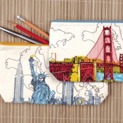 Galison Paris Eiffel Tower Handmade Pouch