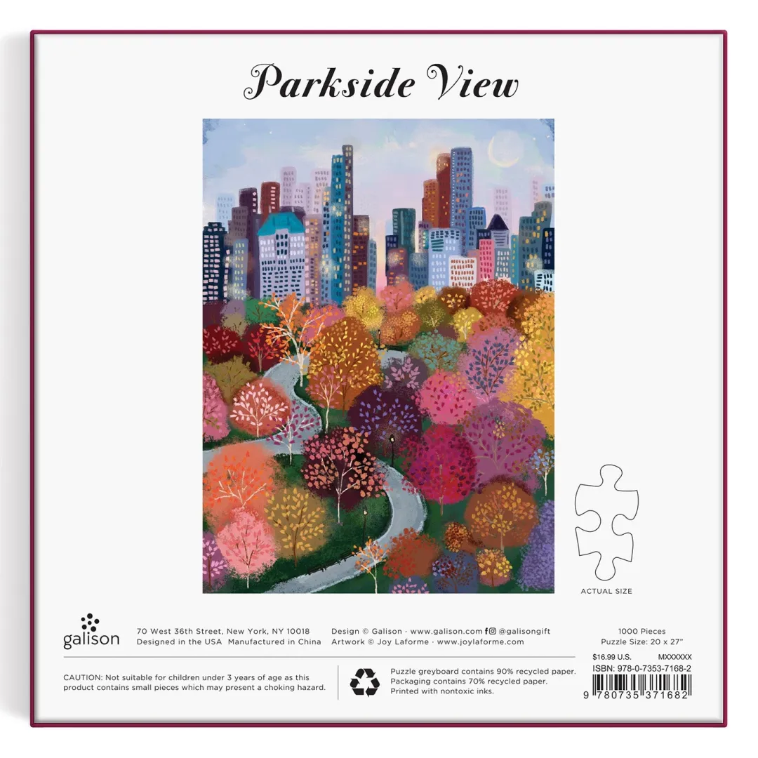 Galison Parkside View 1000 Piece Puzzle