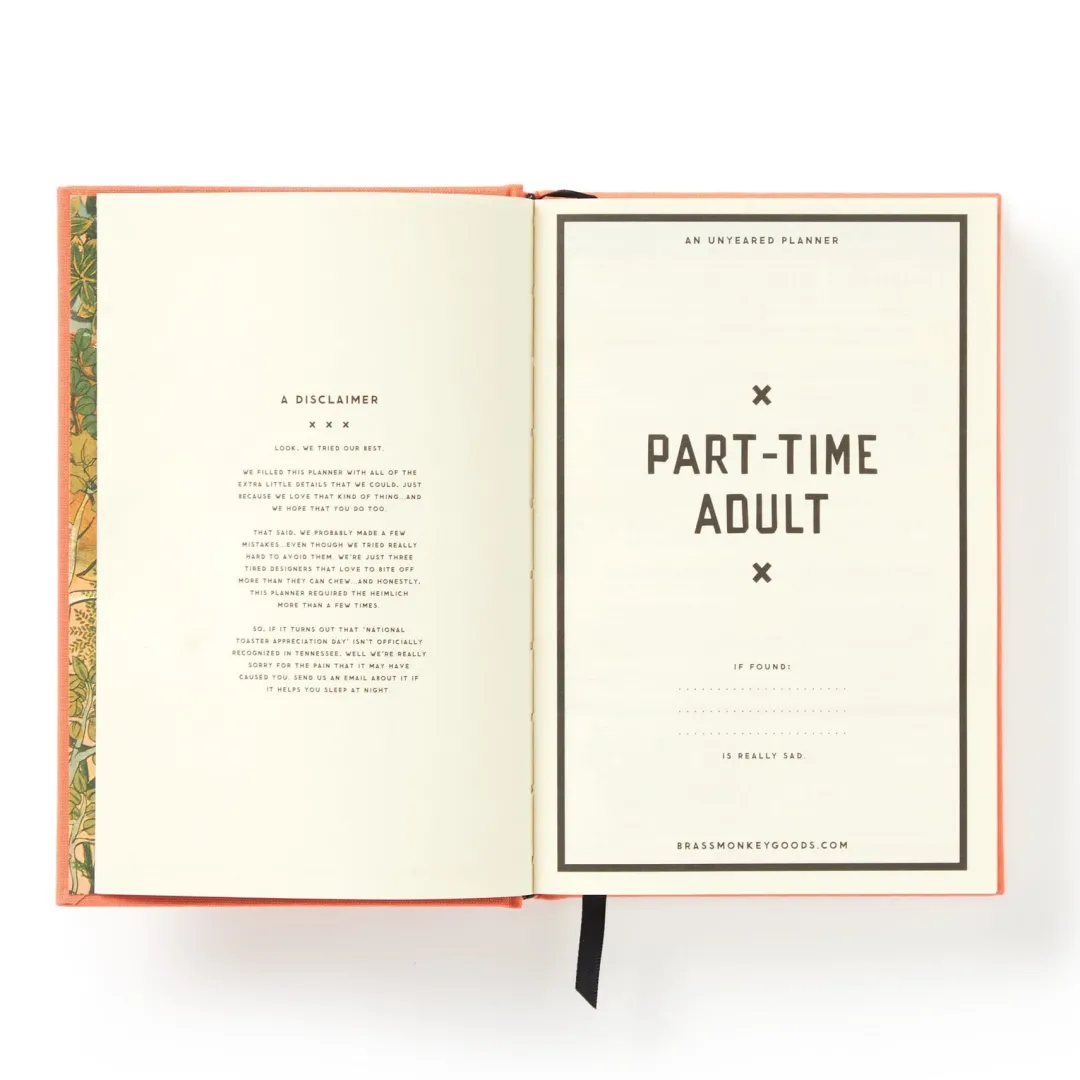 Galison Part-Time Adult Undated Daily Planner