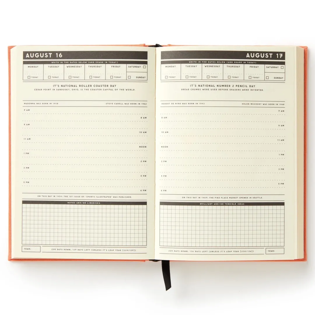 Galison Part-Time Adult Undated Daily Planner