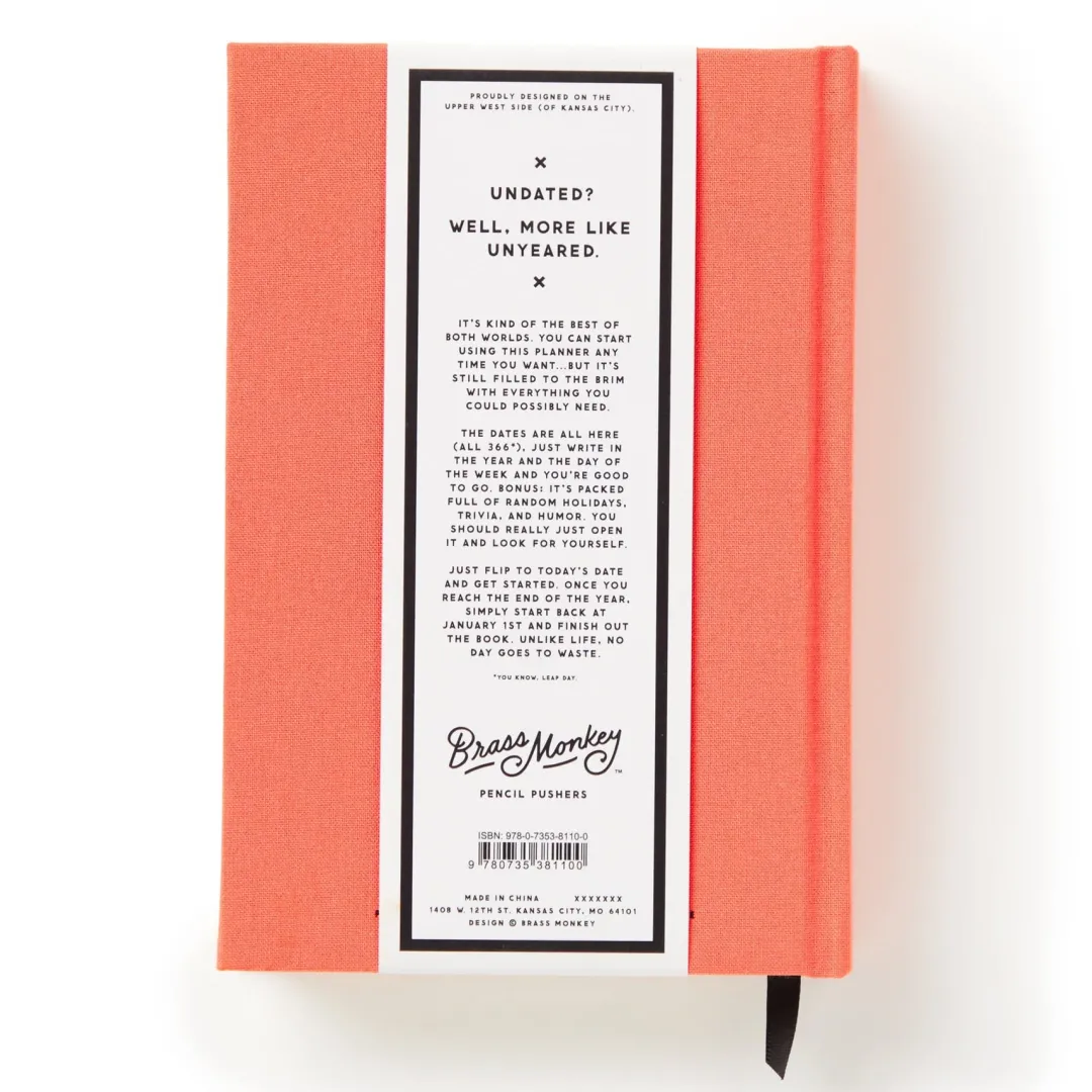 Galison Part-Time Adult Undated Daily Planner