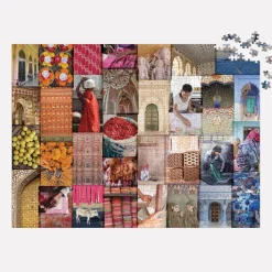 Galison Patterns of India: A Journey Through Colors, Textiles and the Vibrancy of Rajasthan 1000 Piece Jigsaw Puzzle
