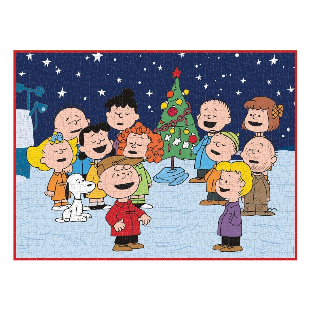 Galison Peanuts Christmas 1000 Piece Jigsaw Puzzle
