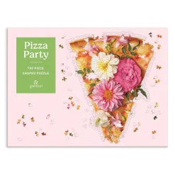 Galison Pizza Party 750 Piece Shaped Jigsaw Puzzle
