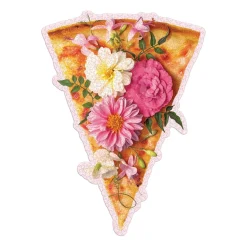 Galison Pizza Party 750 Piece Shaped Jigsaw Puzzle