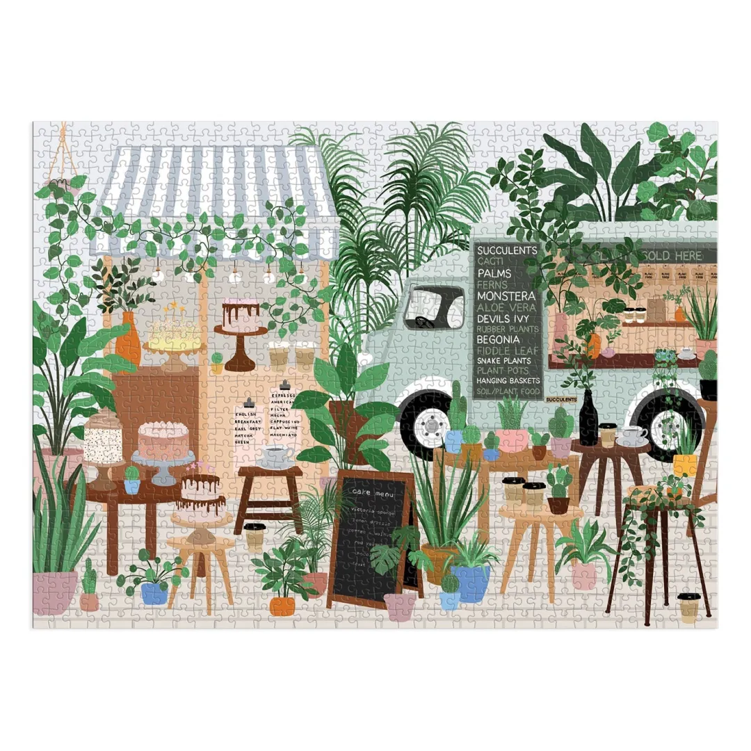 Galison Plant Cafe 1000 Piece Puzzle