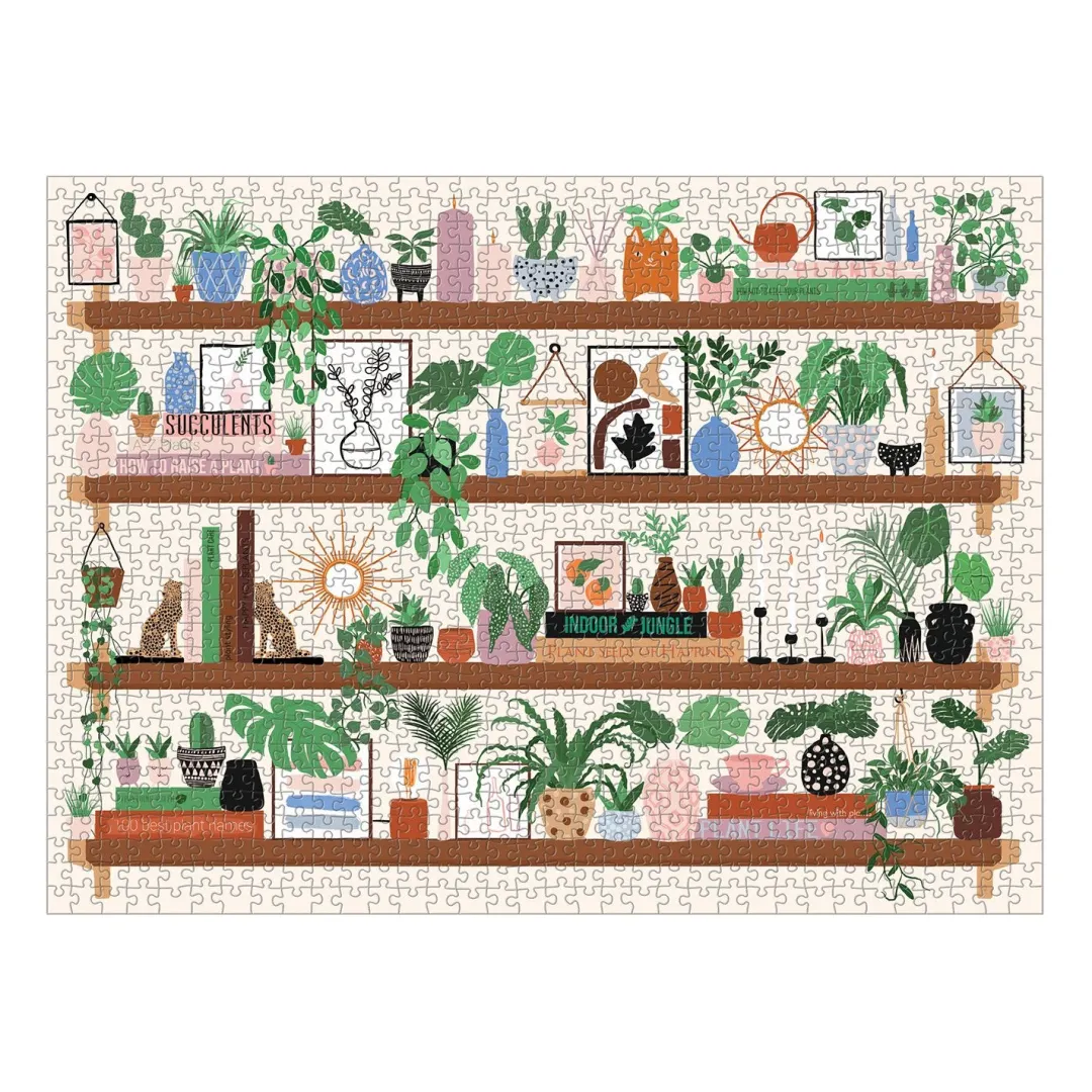 Galison Plant Shelfie 1000 Piece Jigsaw Puzzle