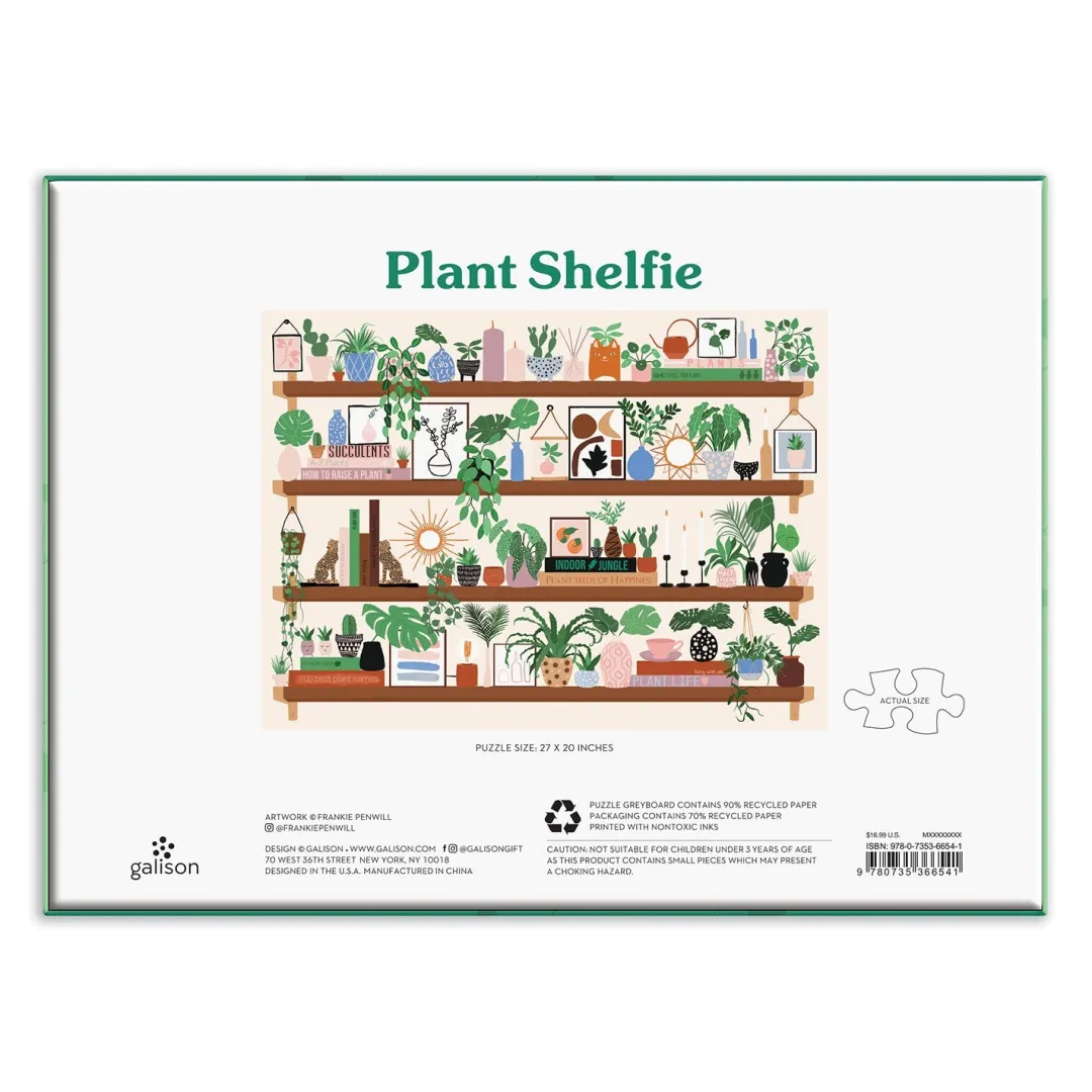 Galison Plant Shelfie 1000 Piece Jigsaw Puzzle