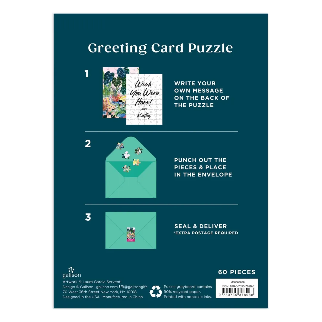 Galison Potted Greeting Card Puzzle