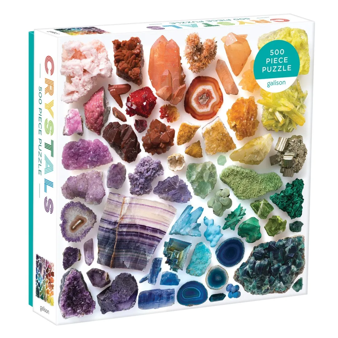 Galison Rainbow Crystals 500 Piece Jigsaw Puzzle