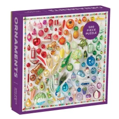 Galison Rainbow Ornaments 500 Piece Jigsaw Puzzle