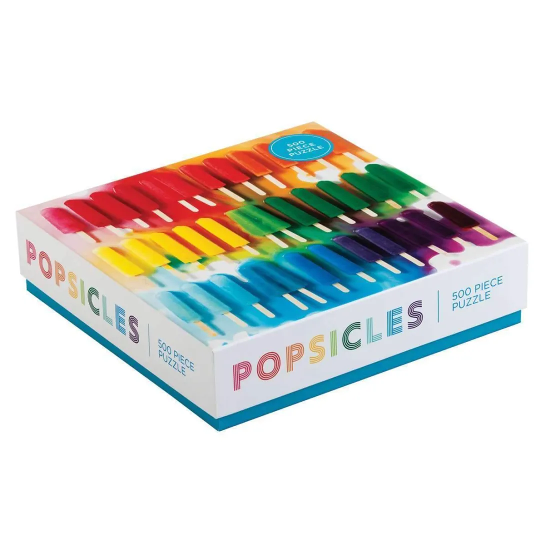 Galison Rainbow Popsicles 500 Piece Jigsaw Puzzle