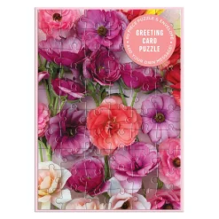 Galison Ranunculus Greeting Card Puzzle