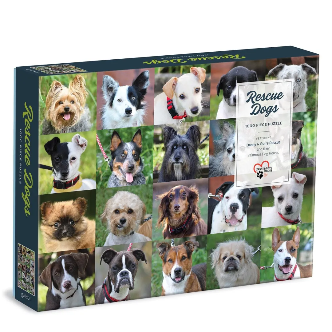 Galison Rescue Dogs 1000 Piece Puzzle