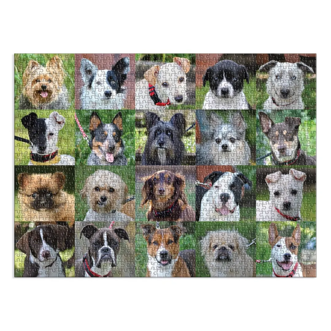 Galison Rescue Dogs 1000 Piece Puzzle