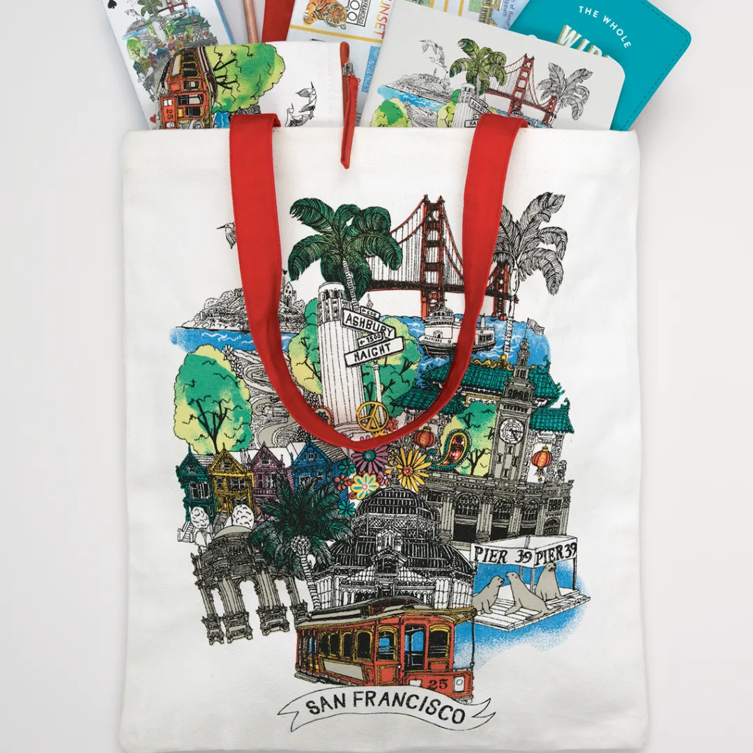 Galison San Francisco Canvas Tote Bag