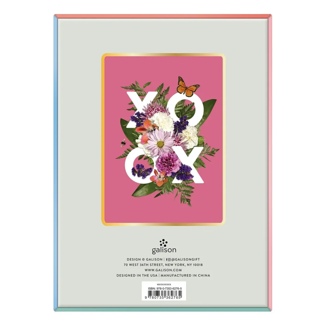 Galison Say It With Flowers XOXO Porcelain Tray