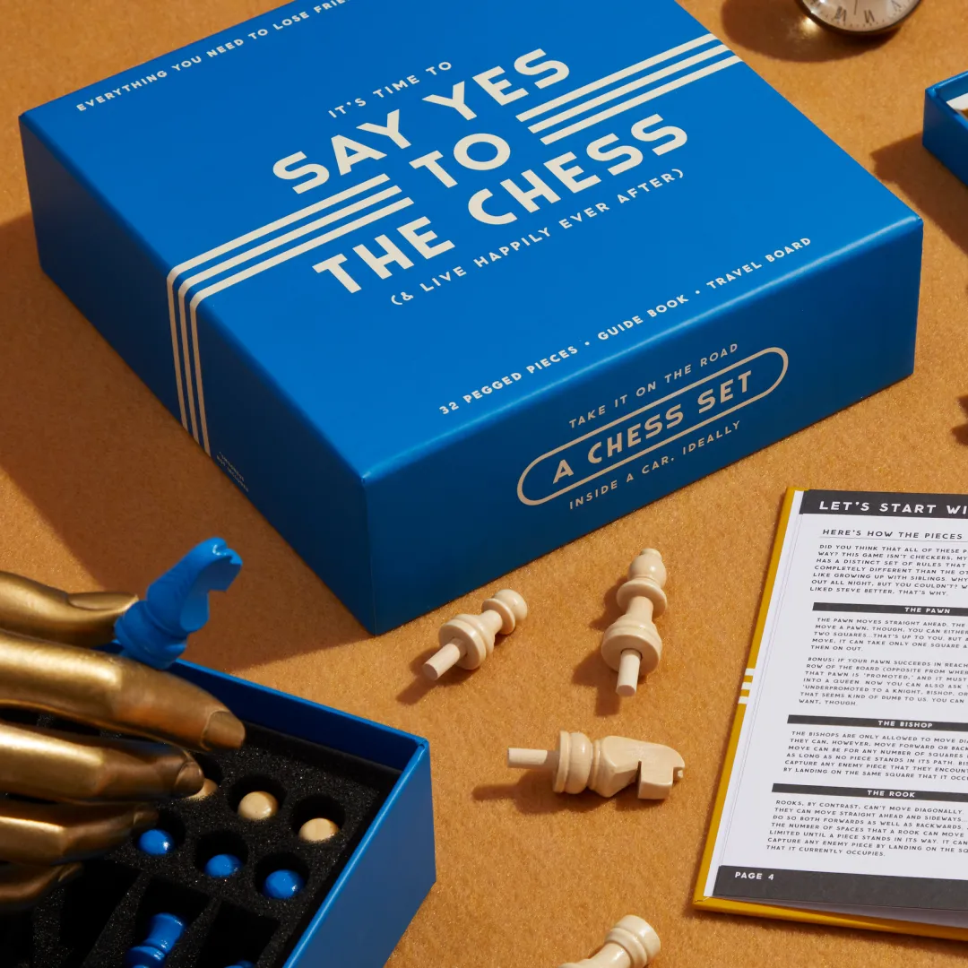 Galison Say Yes To The Chess Game Set