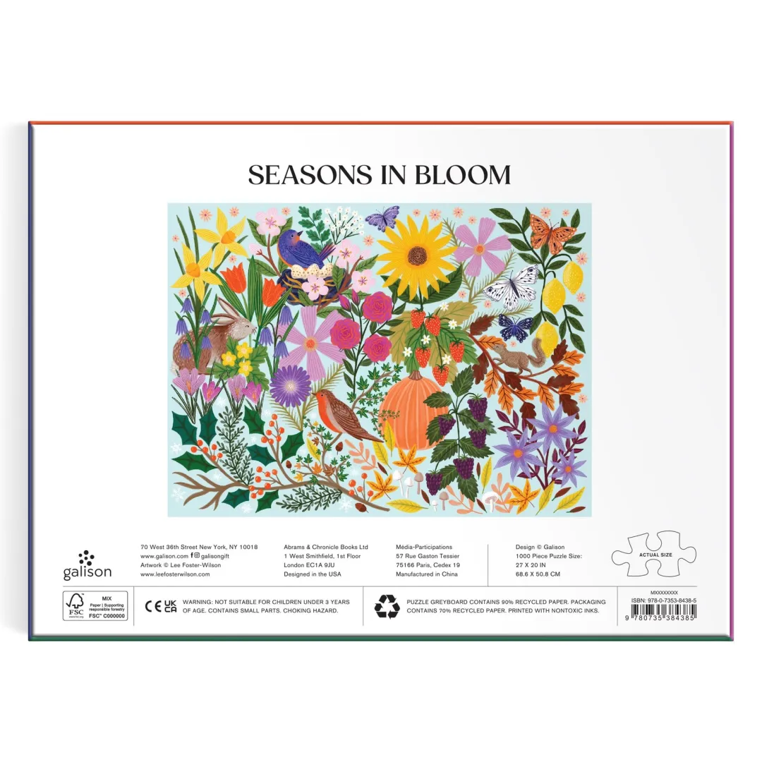 Galison Seasons in Bloom 1000 Piece Puzzle
