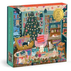 Galison Season's Readings 500 Piece Foil Puzzle