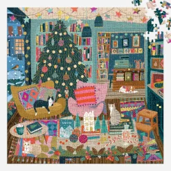 Galison Season's Readings 500 Piece Foil Puzzle