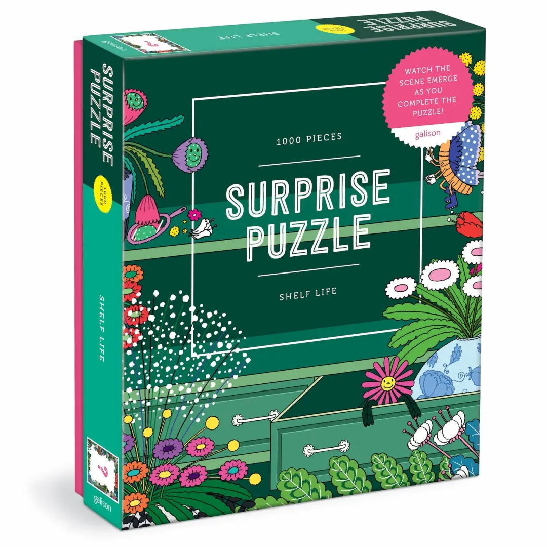 Galison Shelf Life 1000 Piece Surprise Puzzle