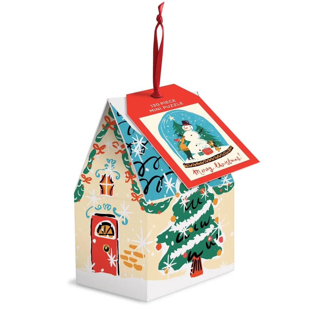 Galison Snow Globe 130 Piece Puzzle Ornament