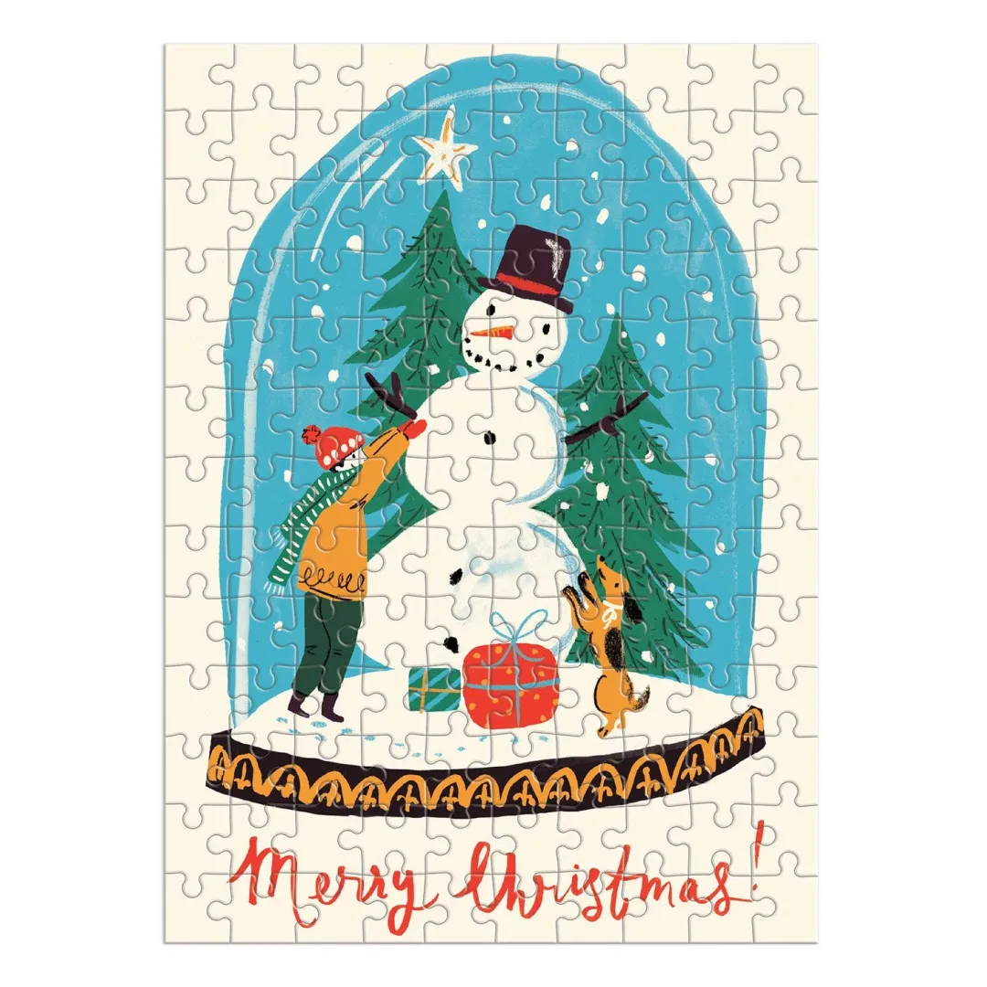 Galison Snow Globe 130 Piece Puzzle Ornament