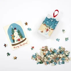 Galison Snow Globe 130 Piece Puzzle Ornament