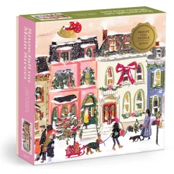 Galison Snowfall on Main Street 1000 Piece Foil Puzzle
