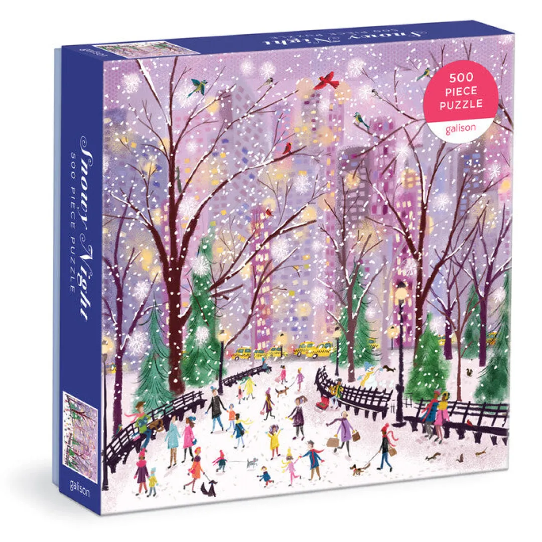 Galison Snowy Night 500 Piece Puzzle