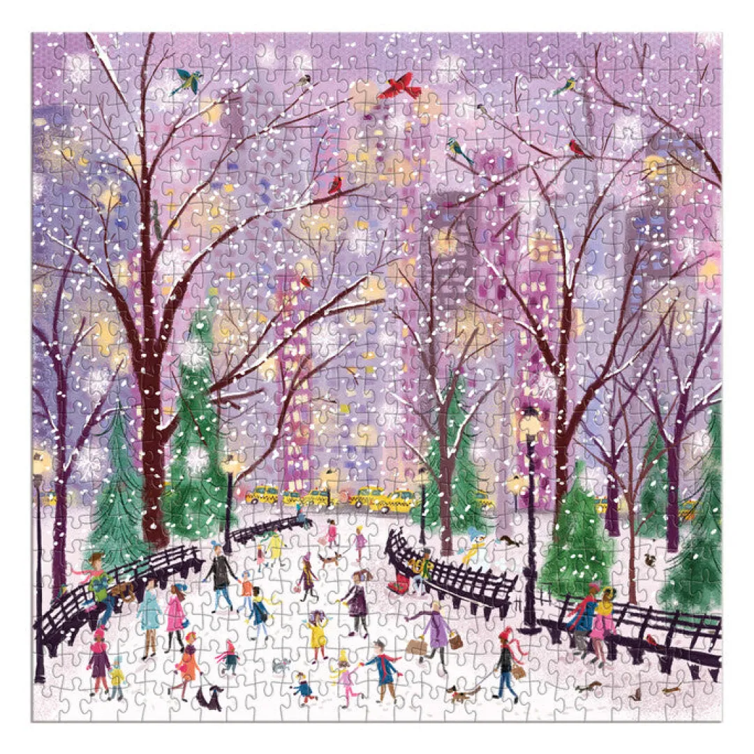 Galison Snowy Night 500 Piece Puzzle