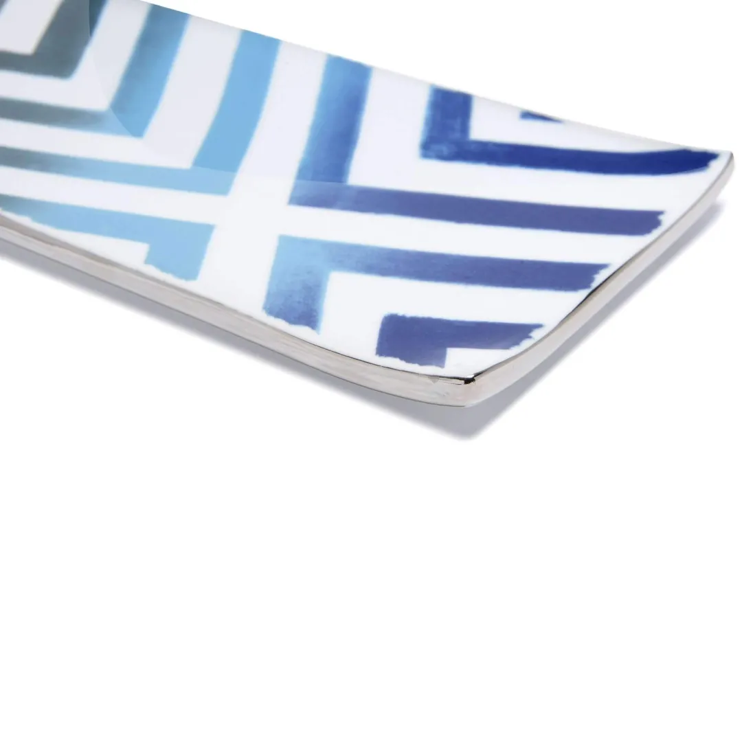 Galison Sol Y Sombra Porcelain Tray Sunrise Blue