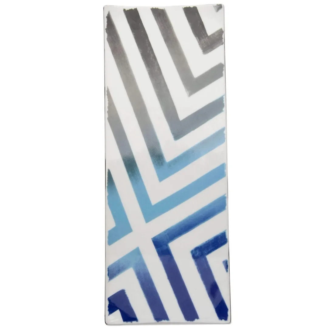 Galison Sol Y Sombra Porcelain Tray Sunrise Blue