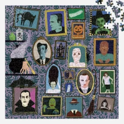 Galison Spooky Portraits 500 Piece Foil Puzzle