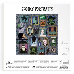 Galison Spooky Portraits 500 Piece Foil Puzzle
