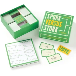 Galison Spork Versus Stork Social Game