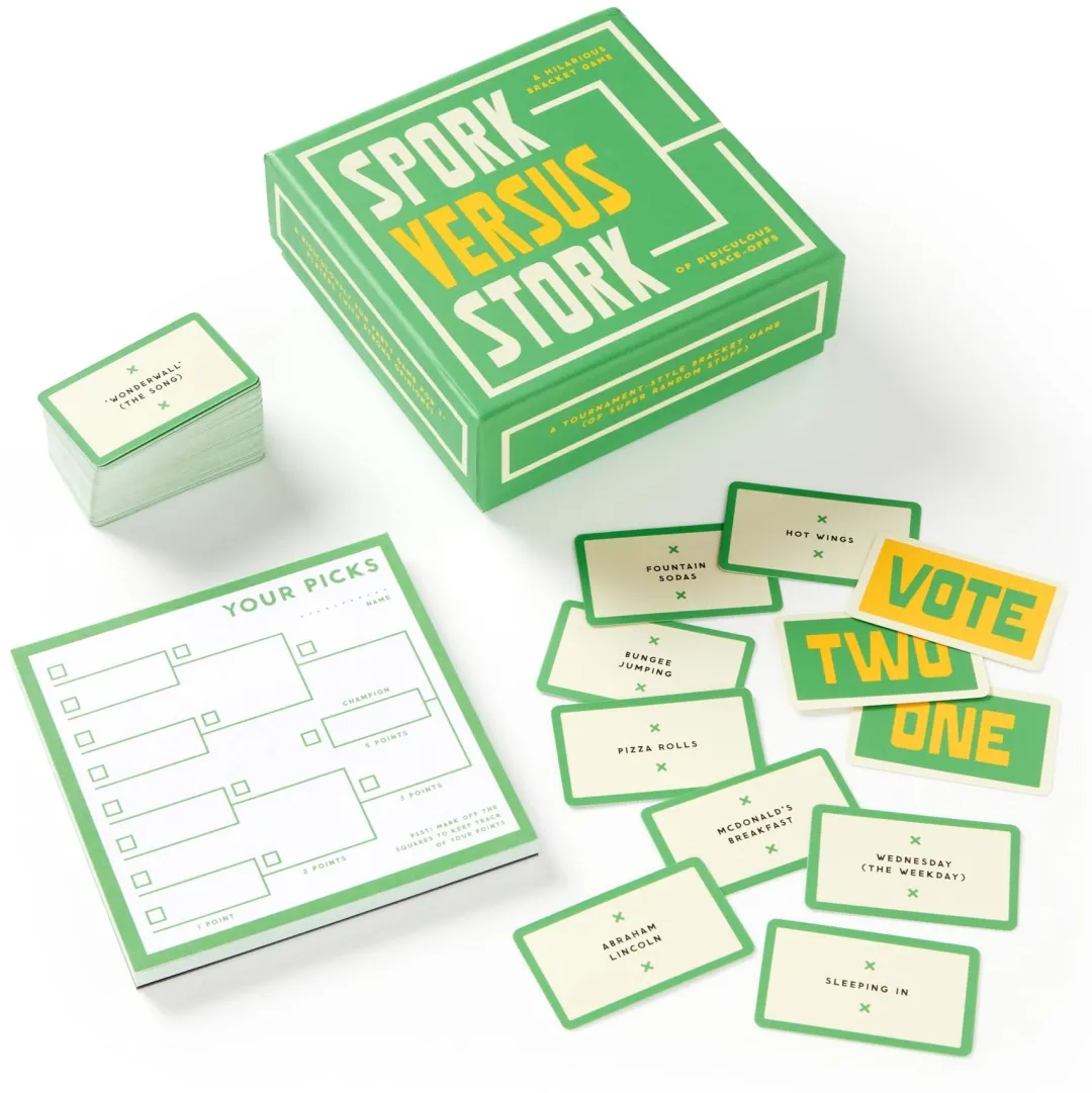 Galison Spork Versus Stork Social Game