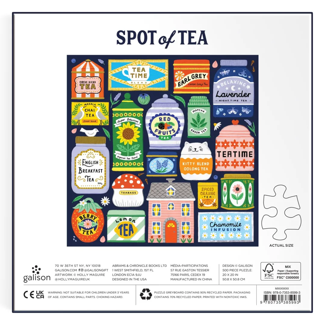 Galison Spot of Tea 500 Piece Puzzle