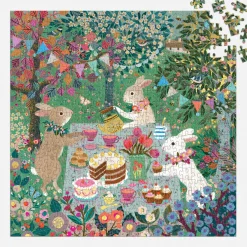 Galison Spring Tea Party 500 Piece Foil Puzzle