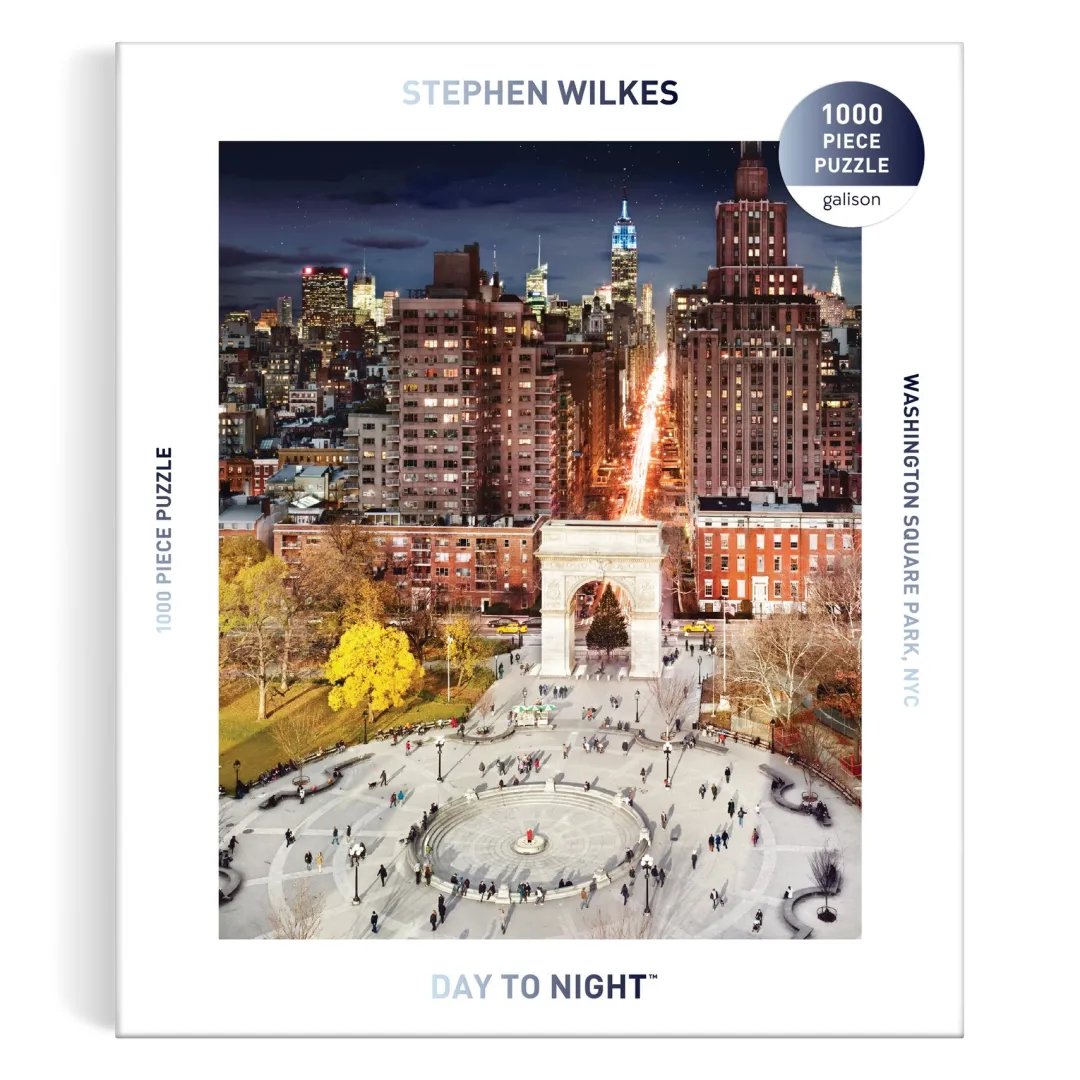 Galison Stephen Wilkes Day To Night Washington Square Park 1000 Piece Puzzle