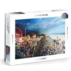 Galison Stephen Wilkes Day To Night Coney Island 1500 Piece Puzzle