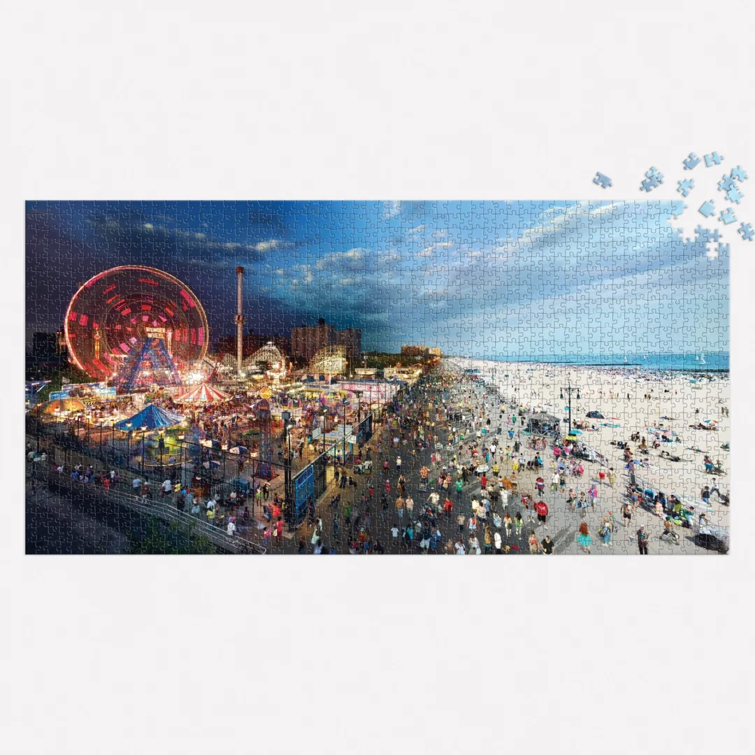 Galison Stephen Wilkes Day To Night Coney Island 1500 Piece Puzzle