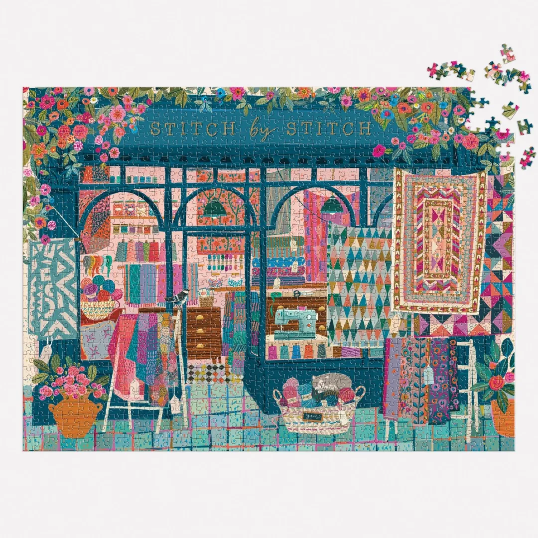 Galison Stitch by Stitch 1000 Piece Puzzle