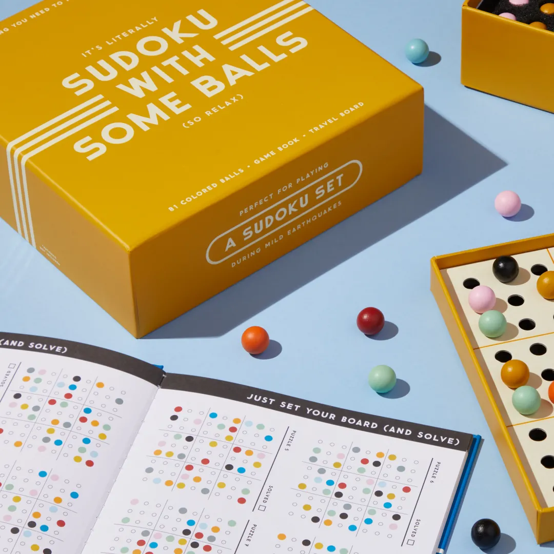 Galison Sudoku With Some Balls Sudoku Game Set